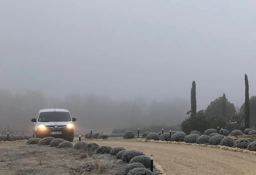 Cold winter in Provence