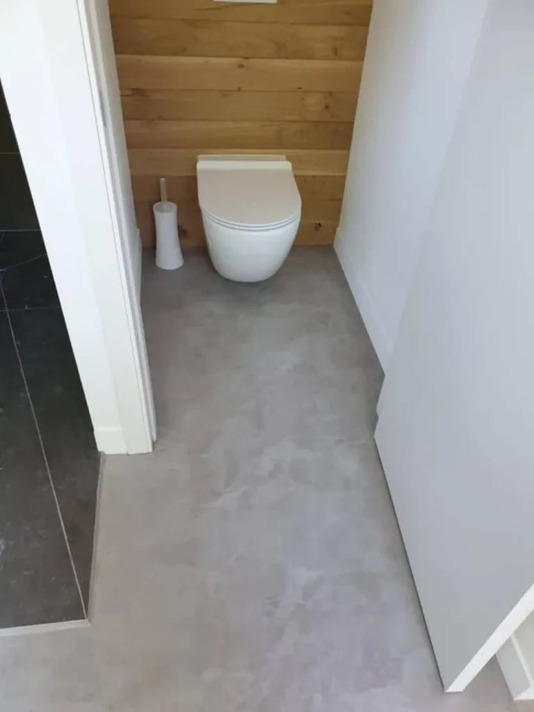 toilette en béton ciré de TERRE DU MONDE