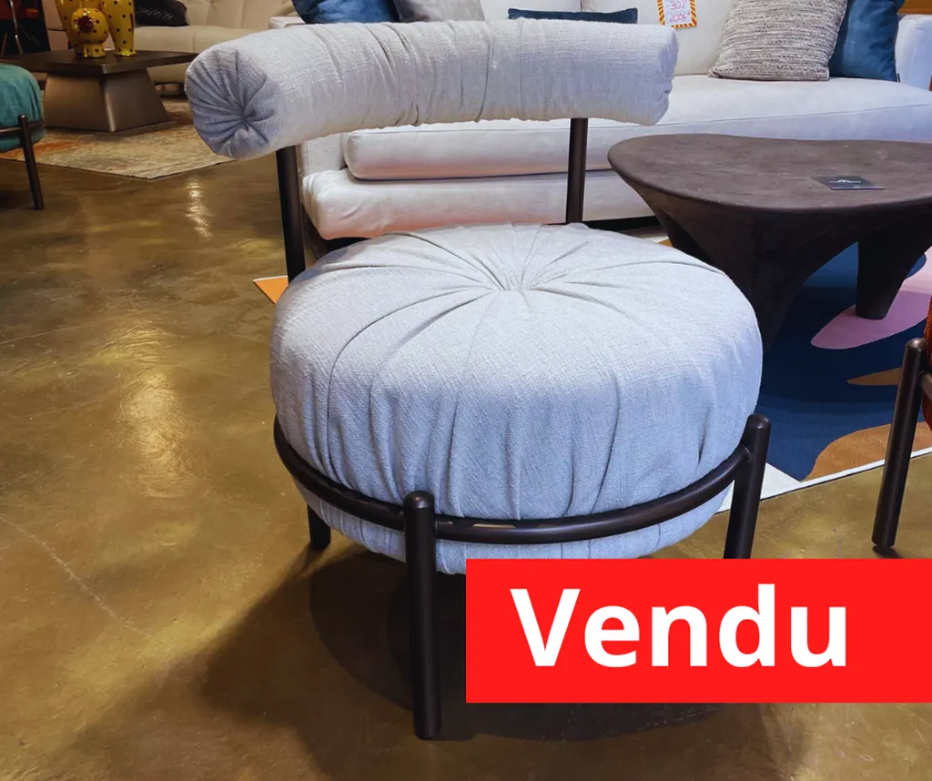 Fauteuil BONBON beige avec dossier réglable