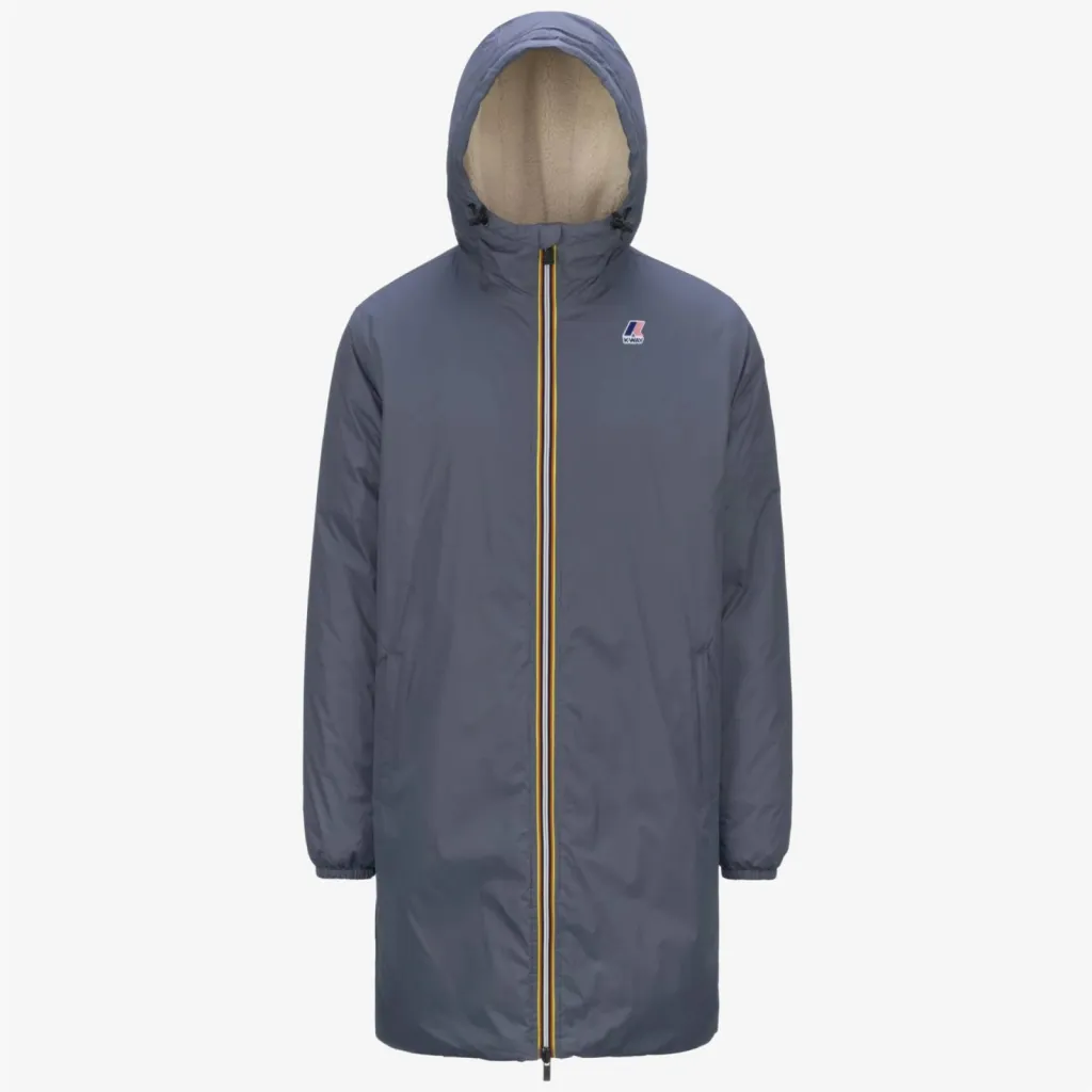 Parka mixte le vrai Eiffel 3.0 Orsetto grey blue - K-Way chez Urban Chic à Dieppe