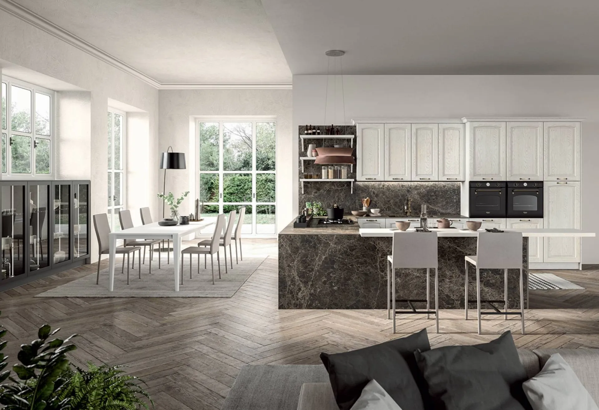 Vente et installation d'une cuisine au style classique de fabrication italienne à Bandol dans le Var