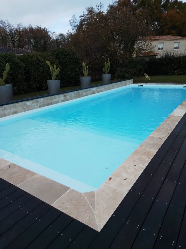 Travertin light mix 1er choix bord droit