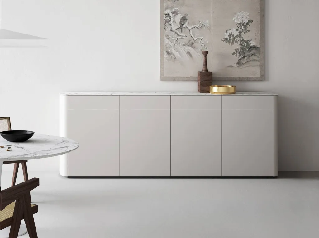 Exemple de modèle de buffet épuré design italien avec conception personnalisable à Sanary sur Mer dans le 83