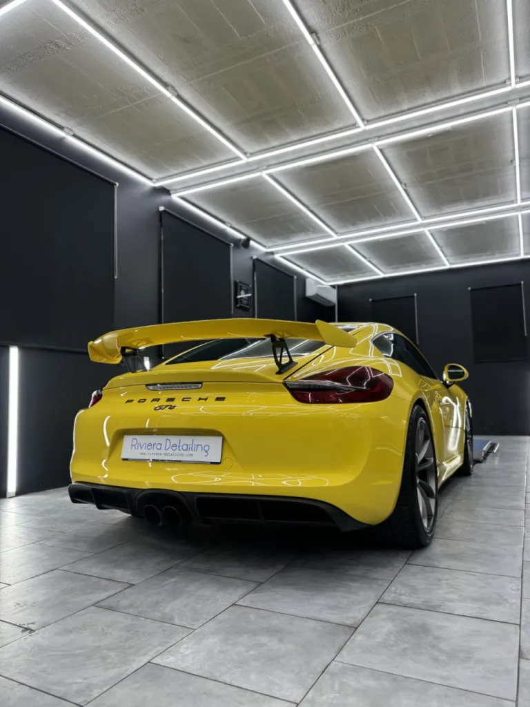 PPF Nice - Porsche GT4 : PPF Bloc Avant, Polissage et Traitement Céramique