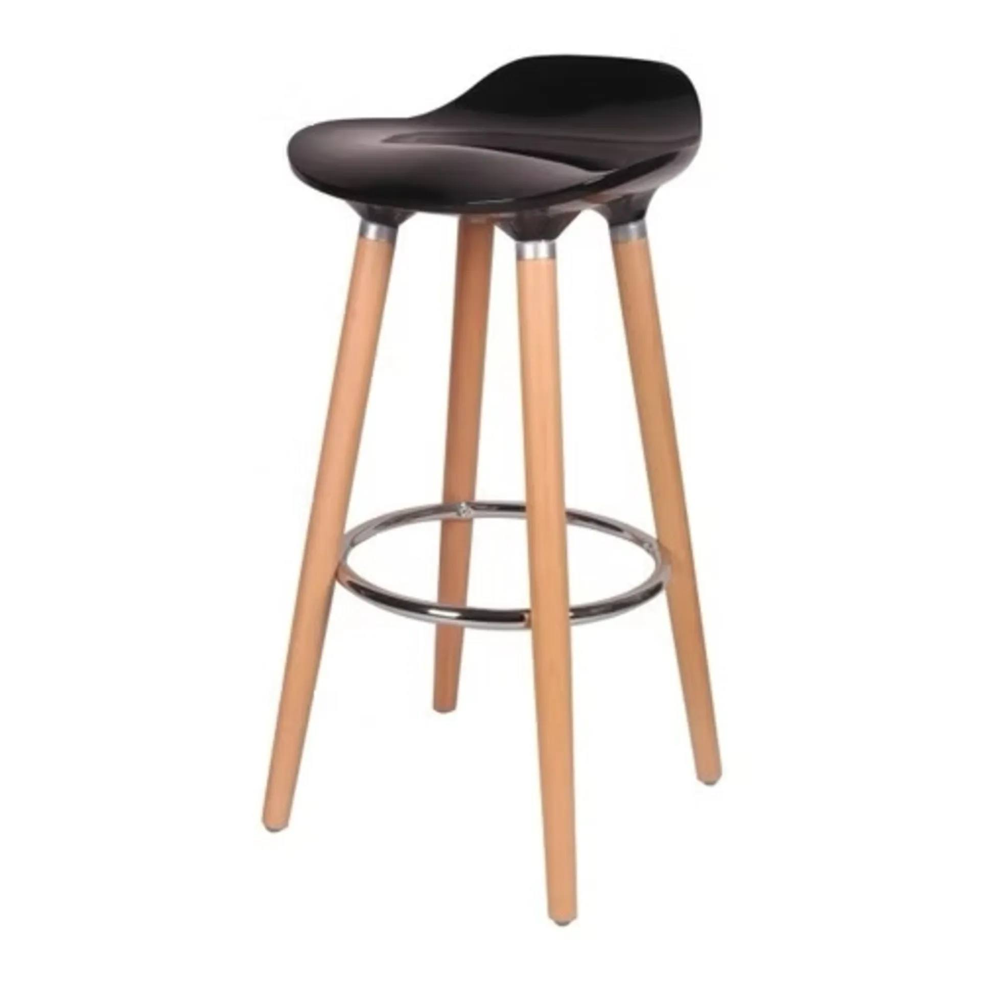 Lot de 2 tabourets de bar Cooke & Lewis Shira noir