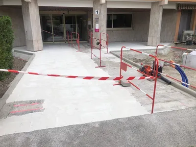 Travaux de rénovation de l'entrée à Nice