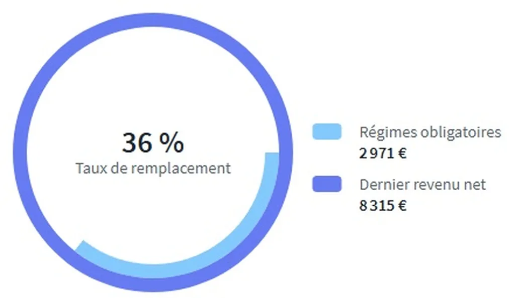 Taux de remplacement retraite indépendant Strasbourg : écart entre revenus actifs et pension TNS