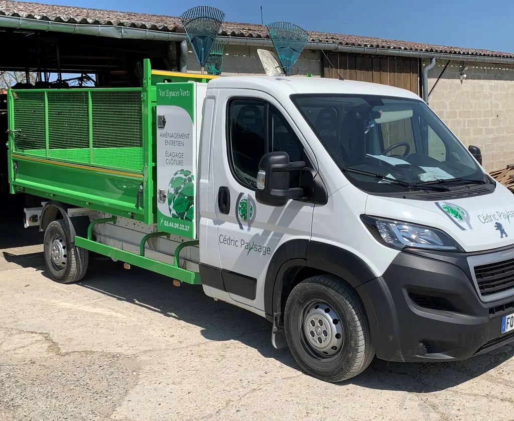 marquage logo société cédric paysage