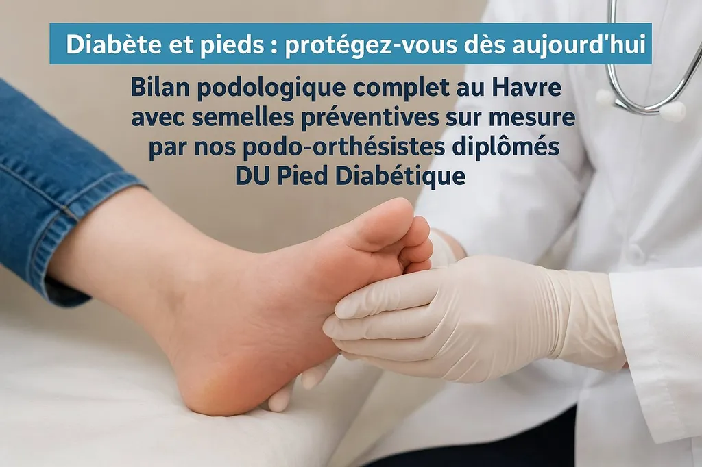 Diabète et pieds : protégez-vous dès aujourd’hui avec un bilan podologique et des semelles sur mesure