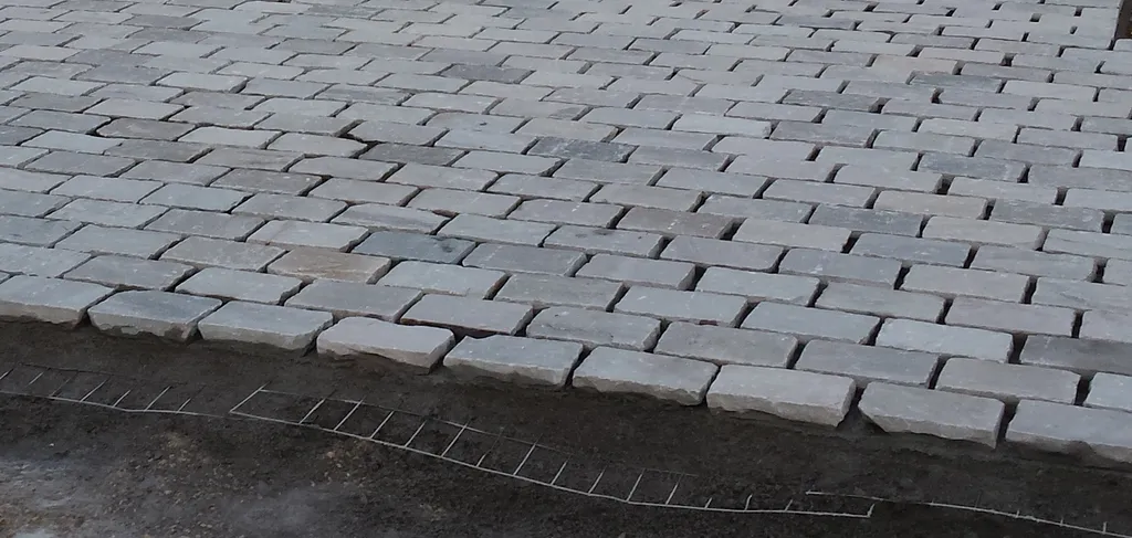 pose de pavé autobloquant