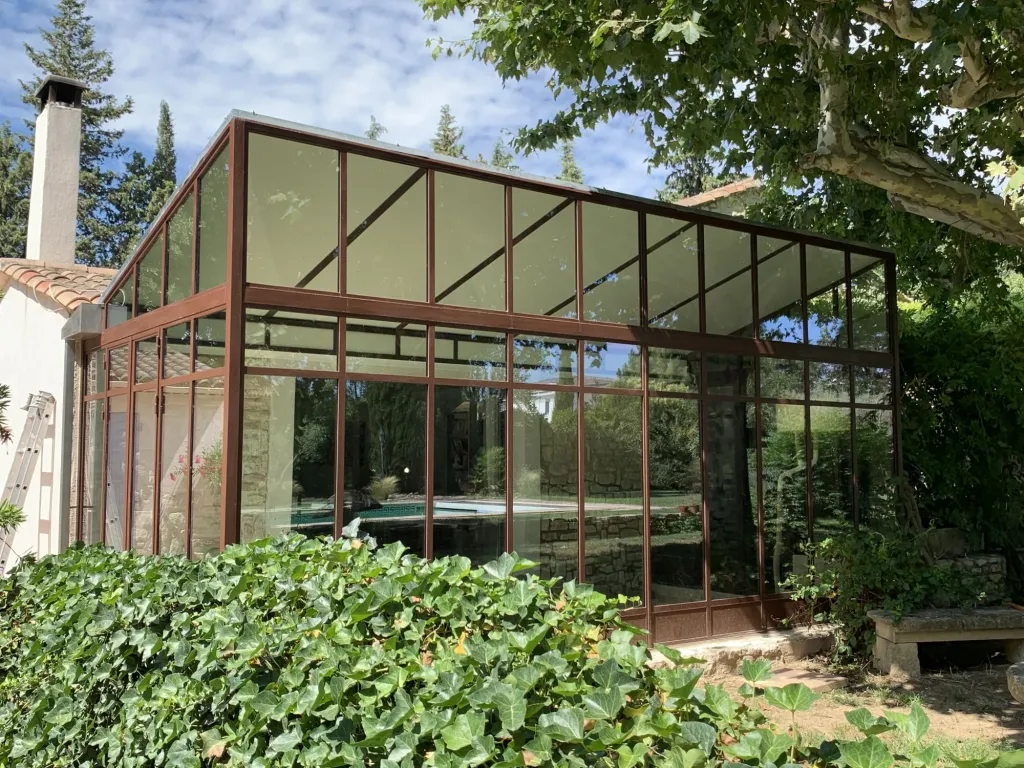 Création d'une véranda sur mesure traditionnelle à Aix-en-Provence Les Granettes