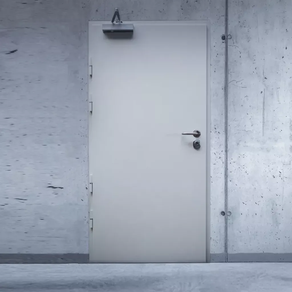 Porte blindée technique coupe feu anti-effraction, pare-balles Fichet Assa abloy pour professionnels