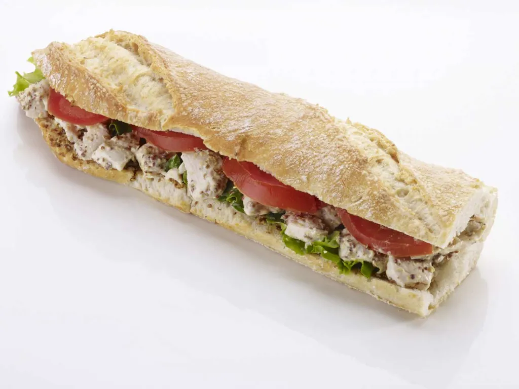 sandwich poulet moutarde