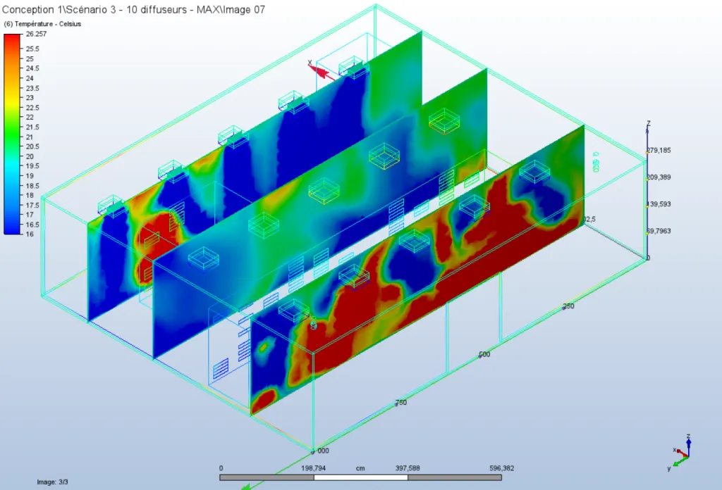 Etude CFD d'une salle serveurs