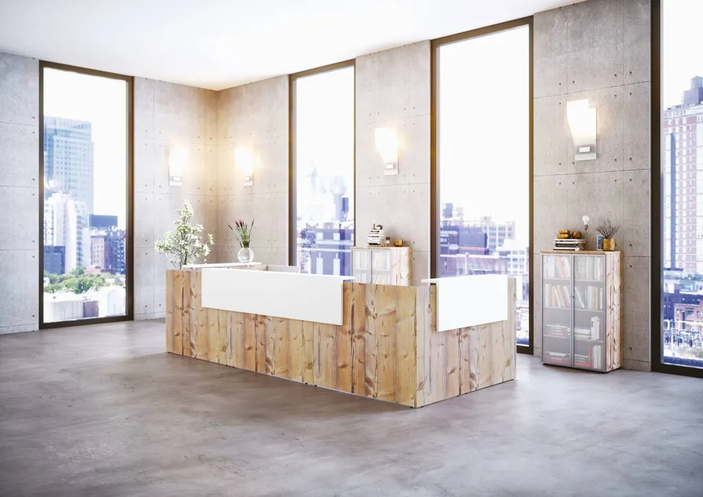 Réception accueil avec comptoir assis-debout à Lyon