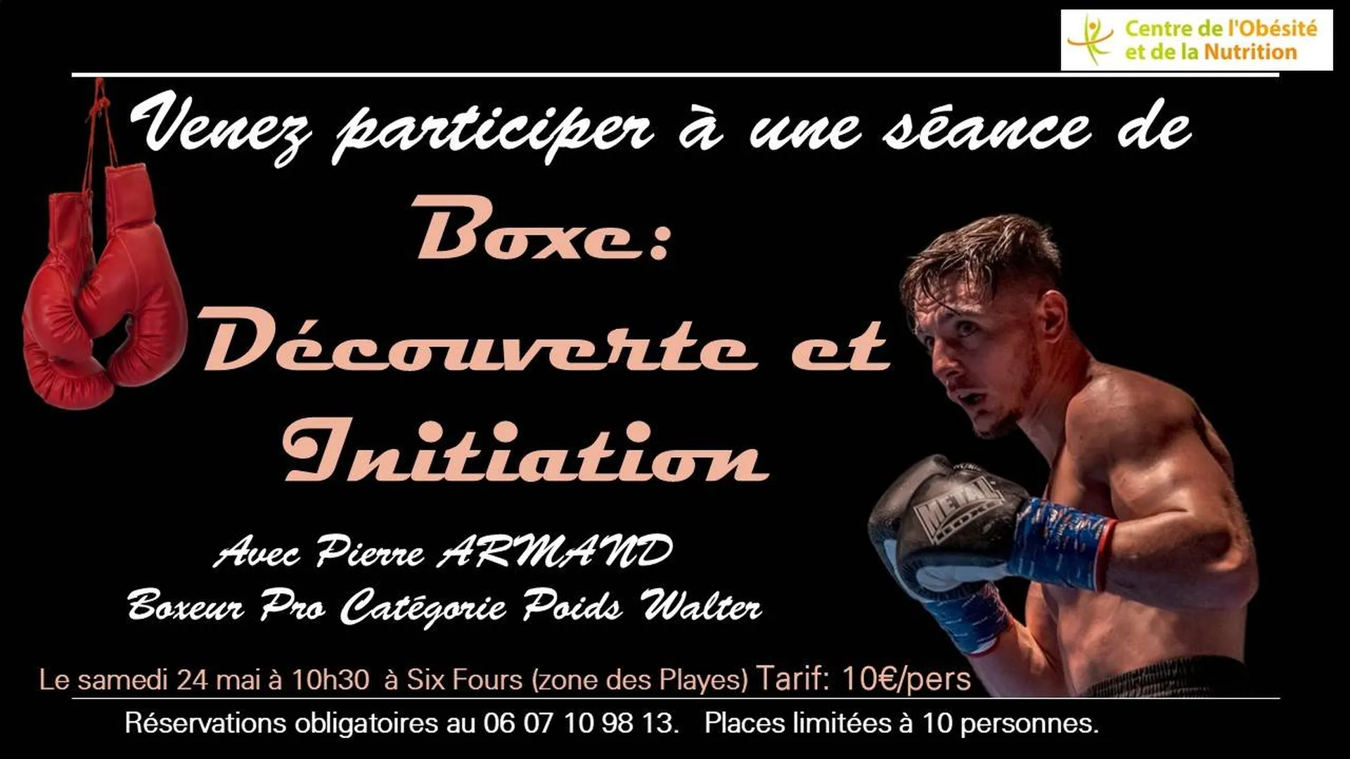 Séance Découverte de Boxe avec Pierre Armand : Bougez avec nous!
