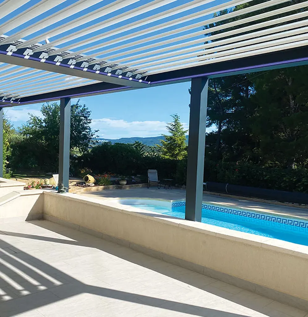 Votre pergola bioclimatique à lames orientables sur mesure dans le Sud-Est