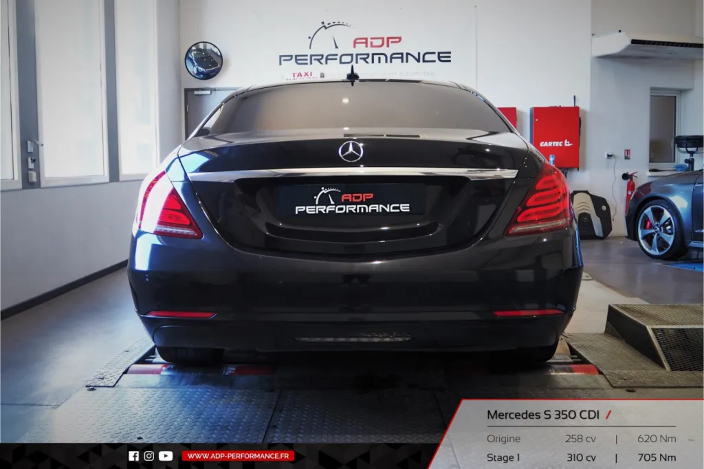 Reprogrammation moteur Martigues - Mercedes Classe S 350 CDI 258cv - ADP Performance