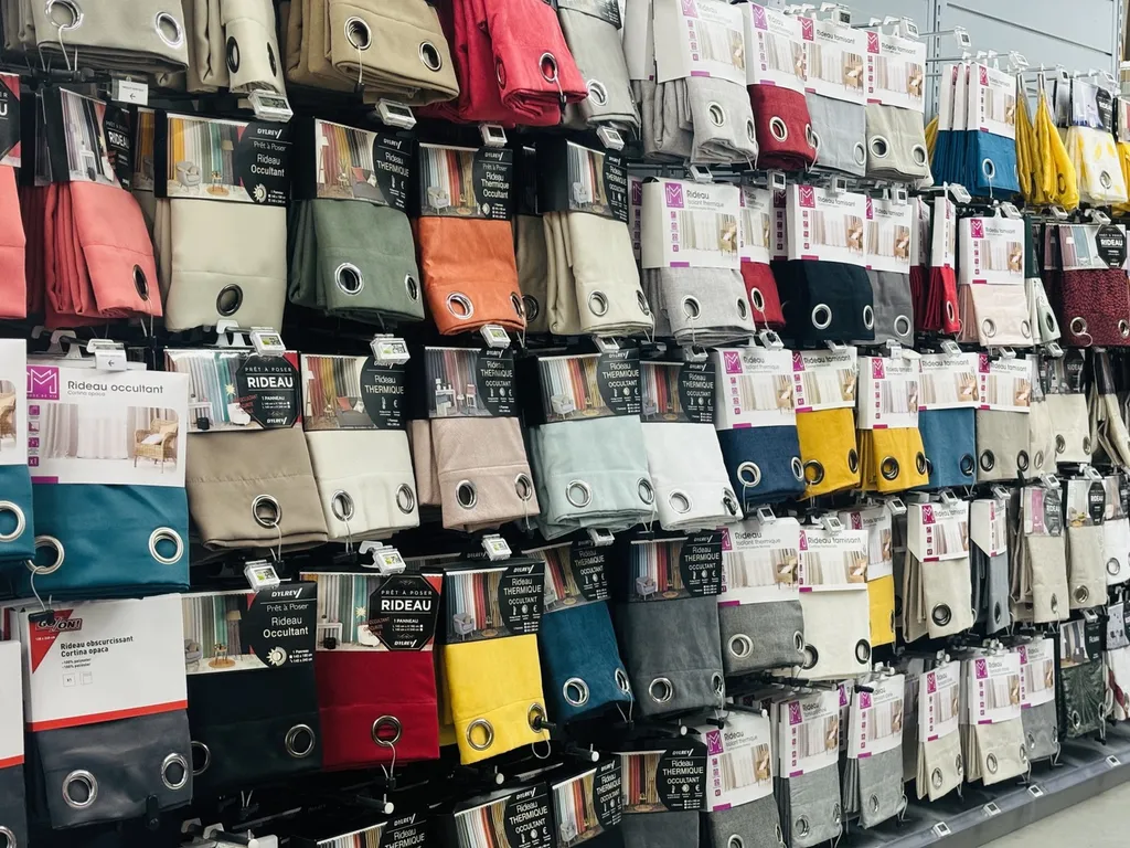 Magasin pour achat de rideaux et de voilages