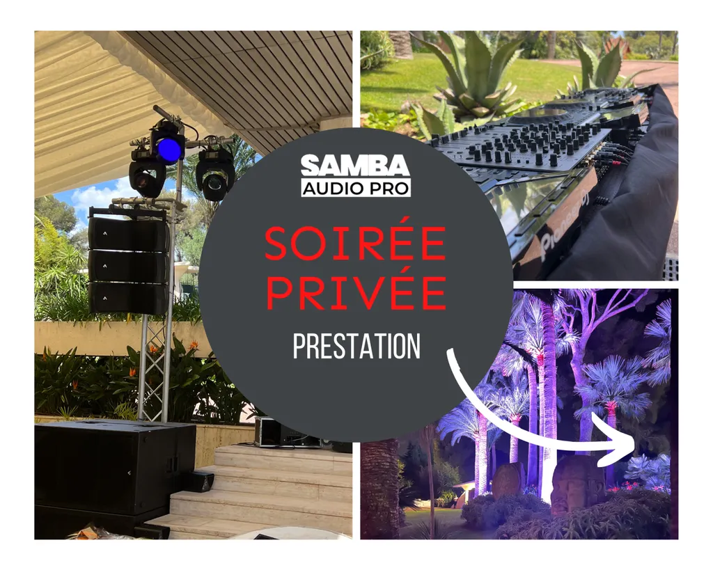 Prestation sonorisation et lumière soirée privée à Monaco