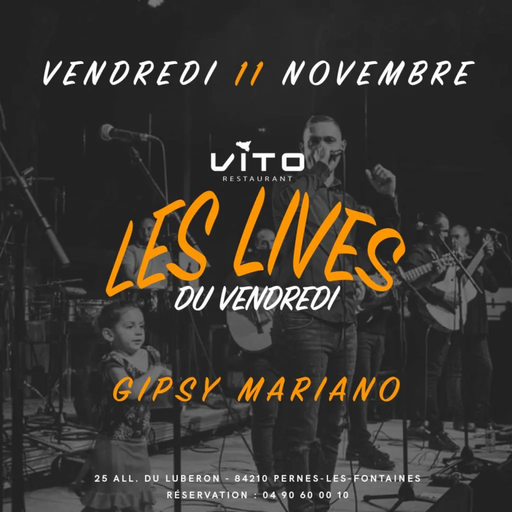 soirée concert tous les vendredis soirs