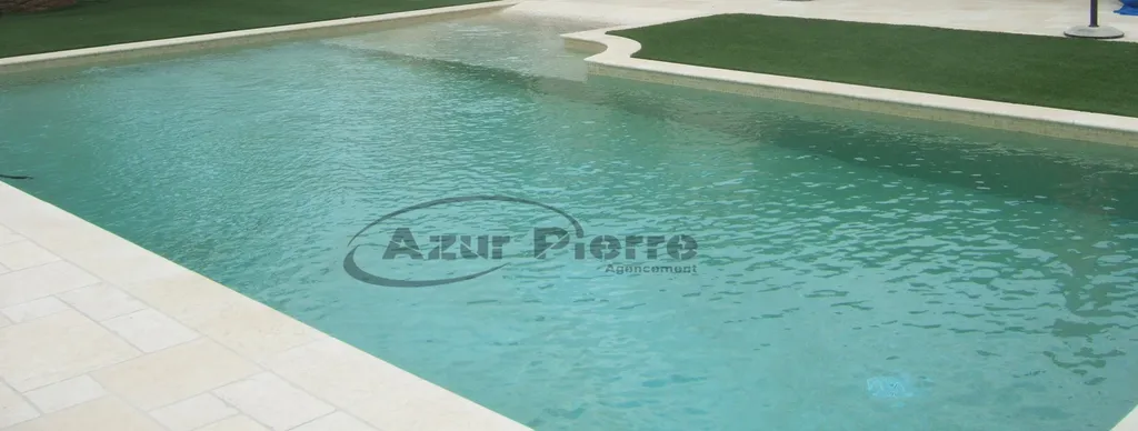mosaique piscine verte