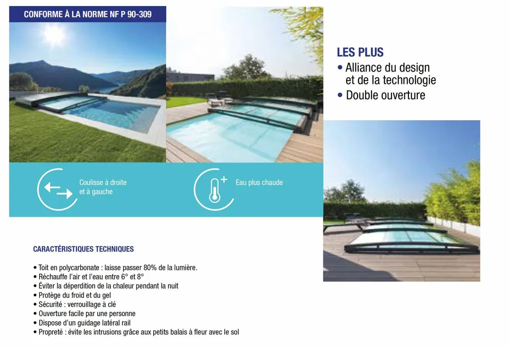 abri de piscine dans le Var