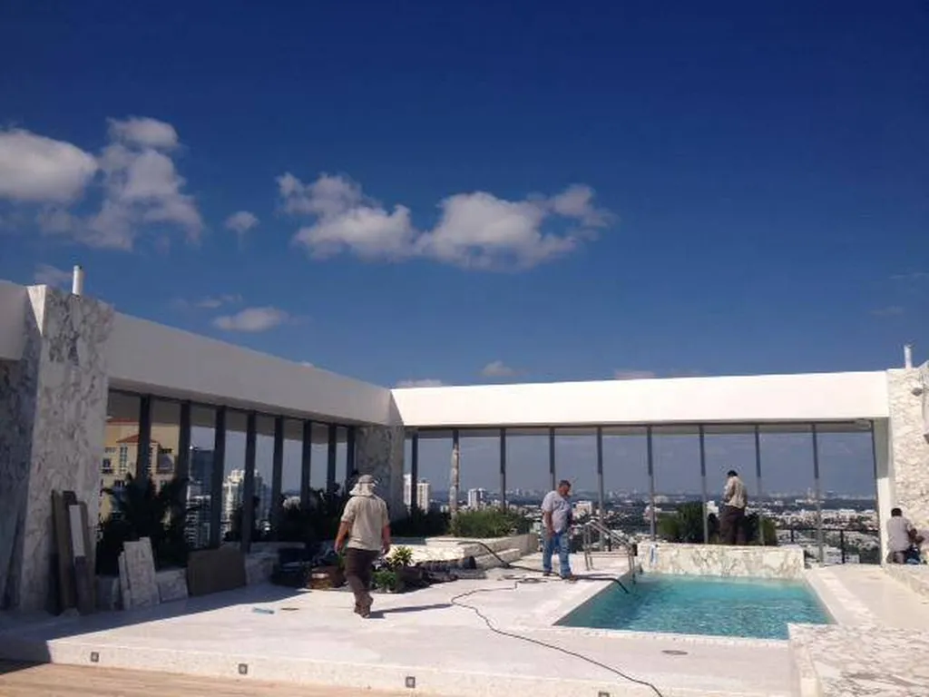 TADELAKT DE TERRE DU MONDE en extérieur -SOUTH BEACH MIAMI