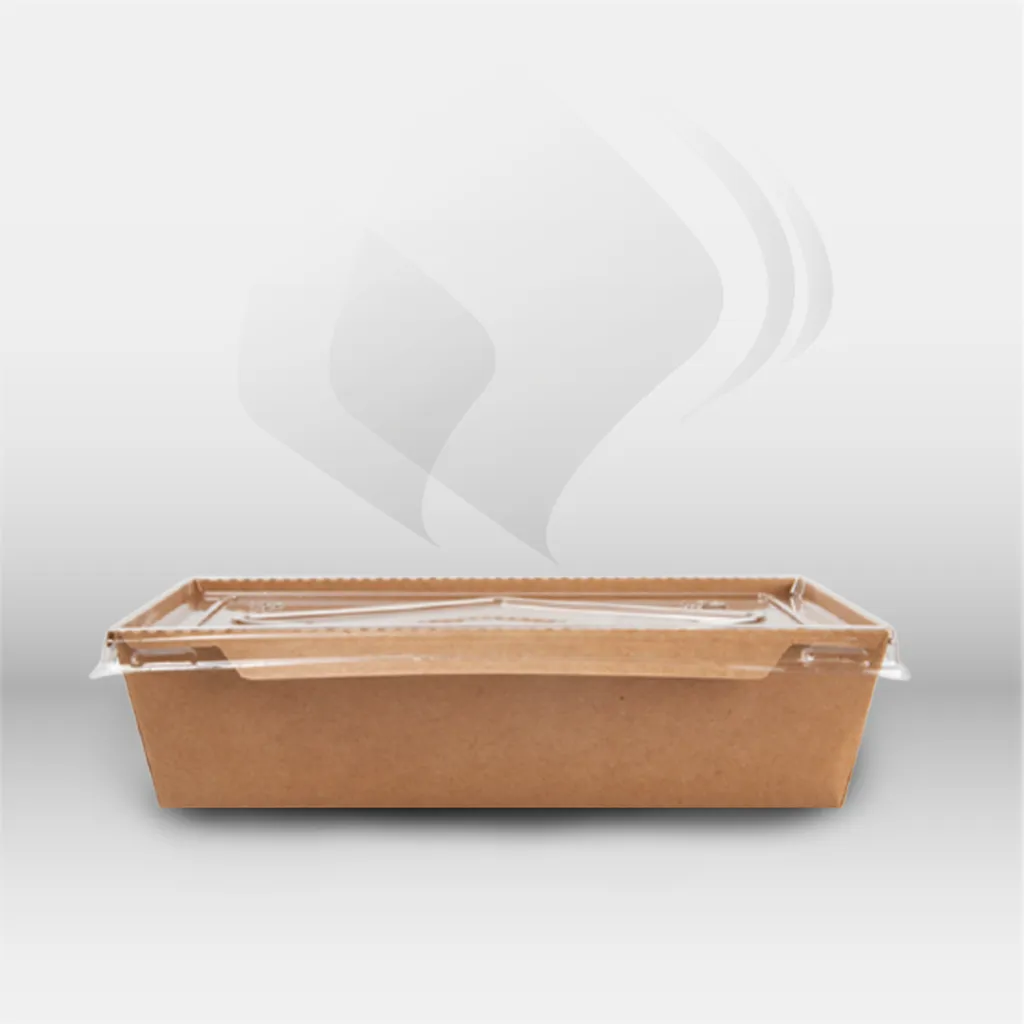 Combo récipient PET 1200 ml avec couvercle Garcia de Pou pour restauration professionnelle, idéal pour livraison, traiteur et vente à emporter, assurant une conservation sécurisée et une présentation transparente des préparations alimentaires – disponible