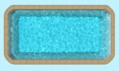 PISCINE COQUE SWEETY - 7M60 X 3M40