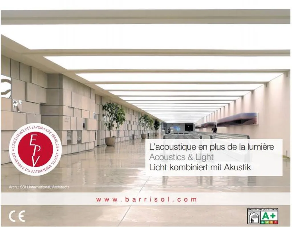 Plafond acoustique pour faux plafonds lumineux à Auch