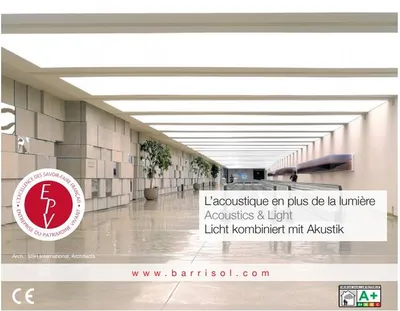 Plafond acoustique pour faux plafonds lumineux à Auch