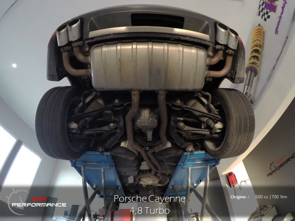 échappement porsche cayenne turbo d'origine