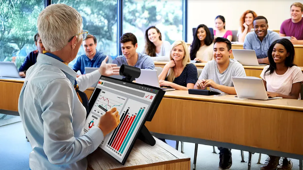 Avec le Smart Board Mini, contrôlez votre contenu en restant face à vos élèves