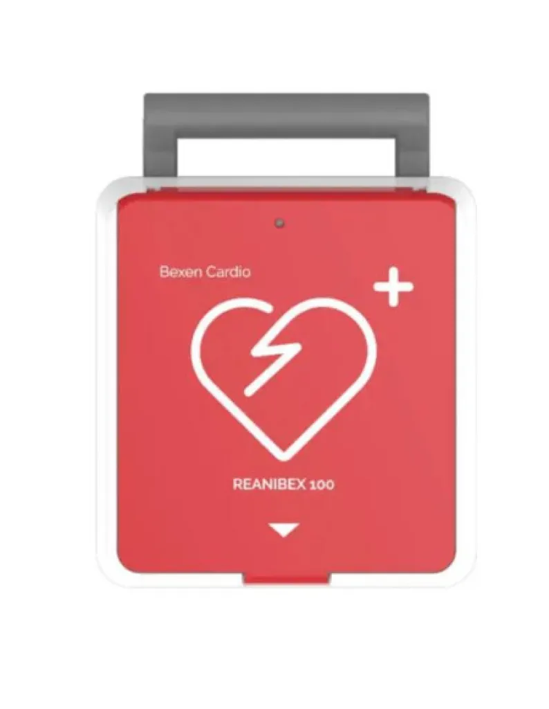 Défibrillateur cardiaque Reanibex 100 rouge pour cabinet médical à Paris