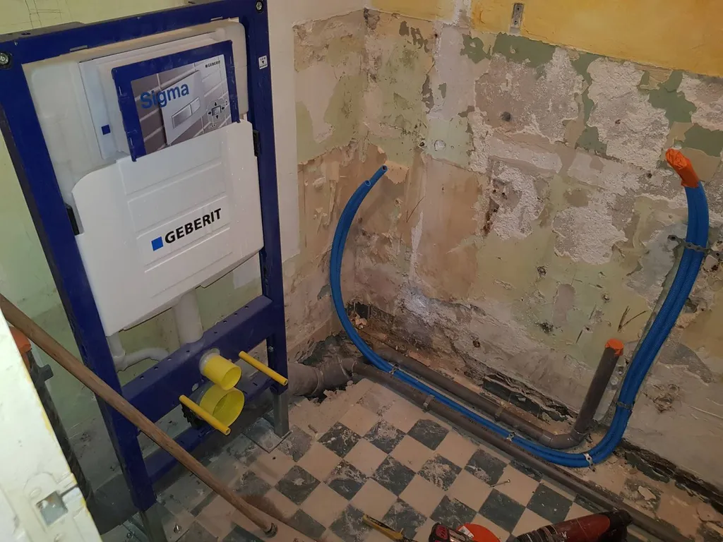 Habillage placo wc suspendue Floirac