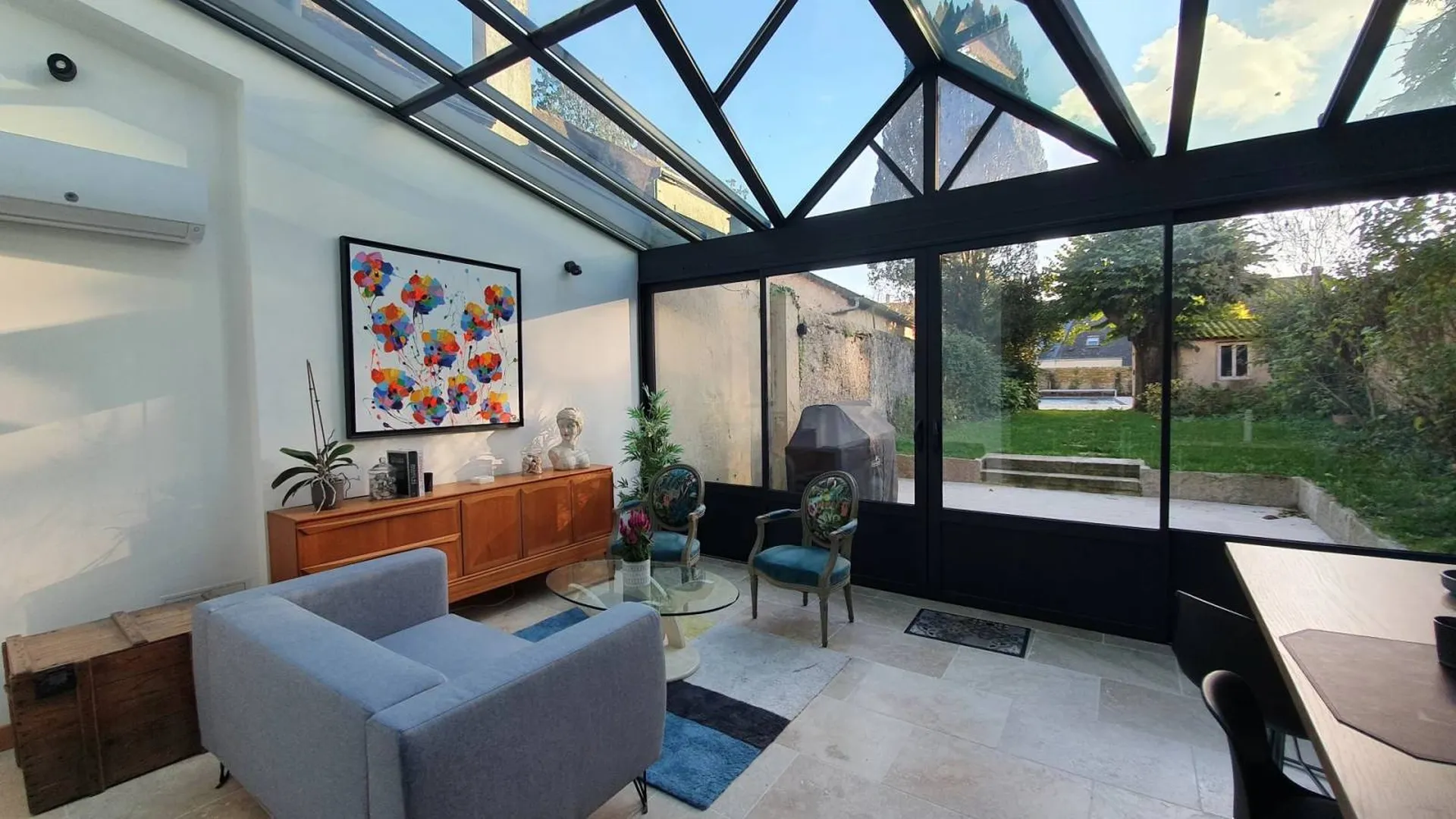 Salon vue jardin