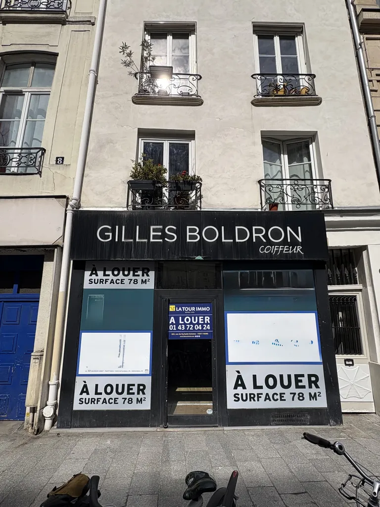 Location - Boutique 78 m², BEAUBOURG / Rambuteau, Rue du Grenier Saint-Lazare 75003 PARIS