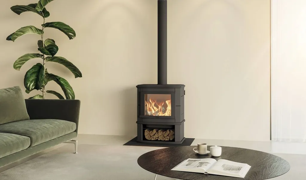 Petit poêle à accumulation de chaleur en pierre ollaire de grande autonomie bordeaux