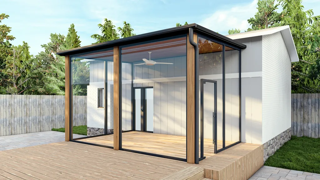 Pose de menuiseries extérieures en aluminium et bois en Occitanie par l'entreprise Belbo Charpentes