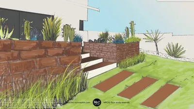 Conception et Aménagement de jardin et extérieur avec des architectes paysagistes sur Aix-en-provence