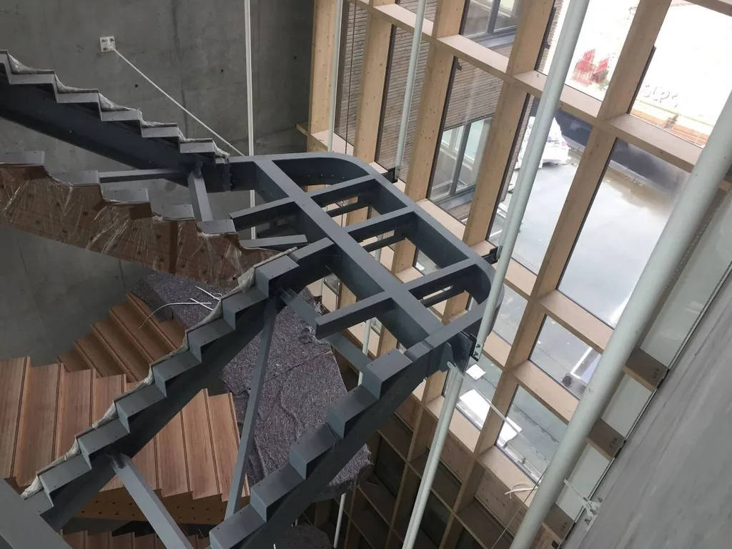 Plan de construction d'un escalier métallique à Bordeaux