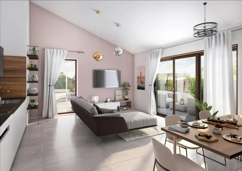 Programme neuf de 24 appartements résidentiels au cœur de la ville campagne la Tour de Salvagny à Lyon