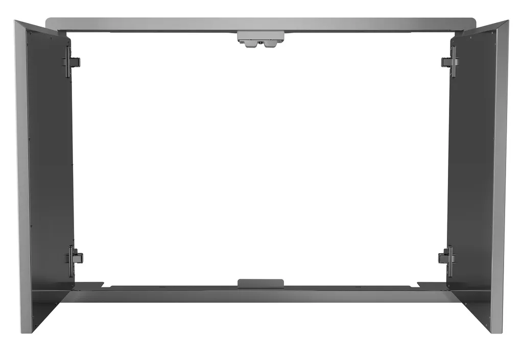 Porte double en acier inoxydable