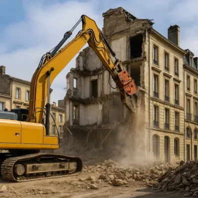 Démolition d'un bâtiment à bordeaux