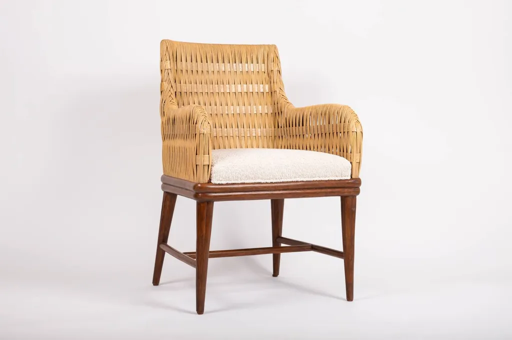 Fauteuil en rotin à Hyères