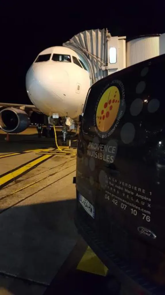 desinfection avion de ligne marignane
