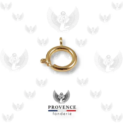 Fermoirs anneaux ressorts plaqué or ou plaqué argent pour bracelets et colliers