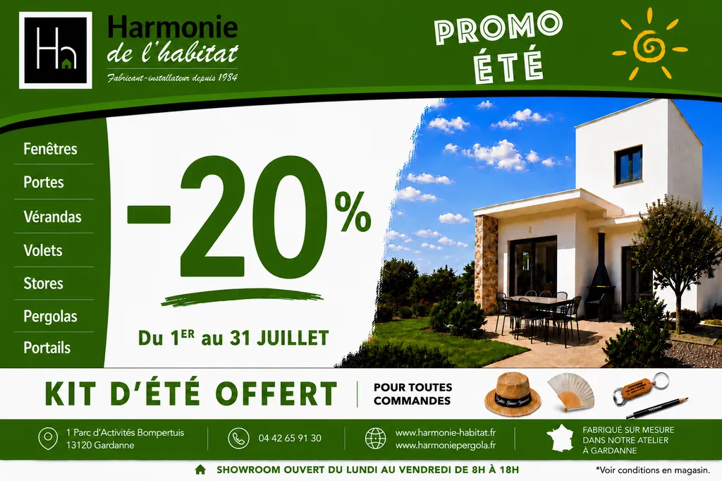 jusqu'à -20 % du 1er au 31 juillet 2026