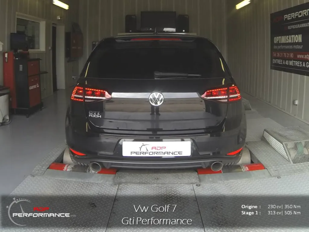 Reprogrammation moteur vw golf 7 GTI
